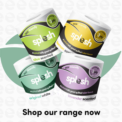 Splesh Soft & Quilted White, Lavender, Aloe Vera, Watermelon or Luna Bloom Toilet Tissue 120 Rolls