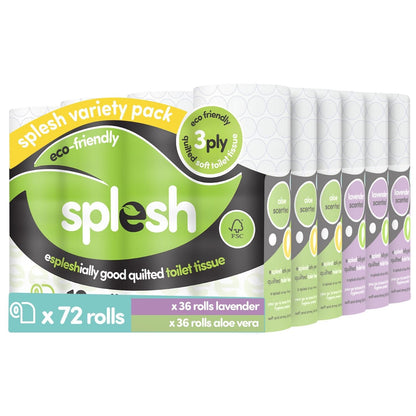 Pick & Mix Splesh Super Saver 72 Toilet Rolls Variety Pack